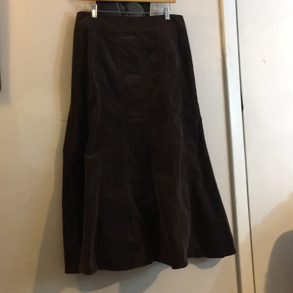 Charter Club Dark Chocolate Brown Corduroy Skirt
